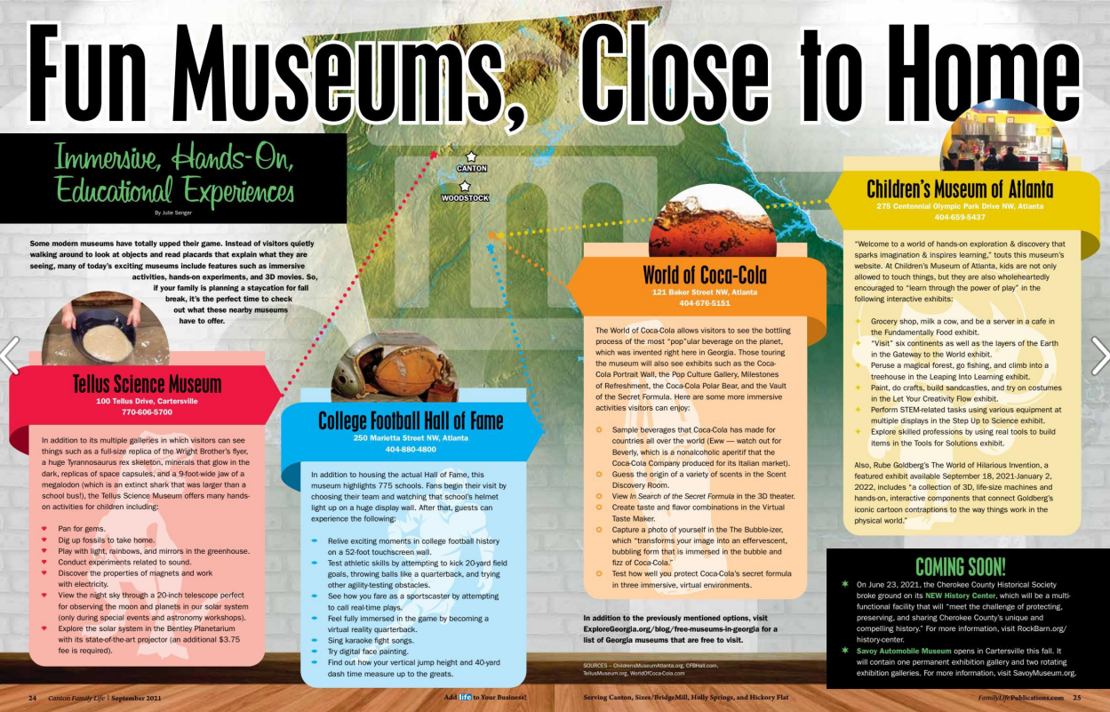 Savoy Museum featured in Canton Family Life Magazine