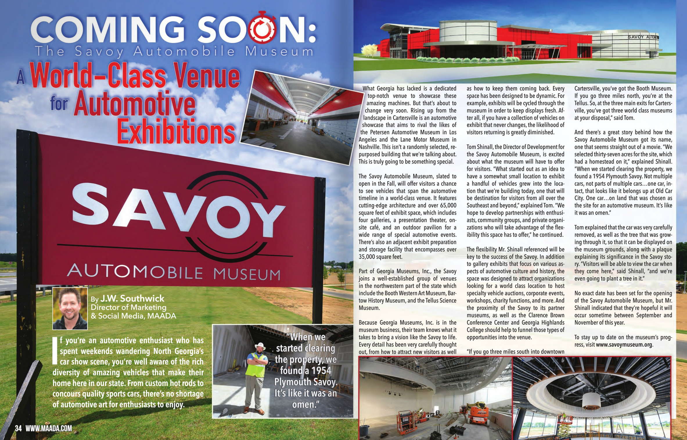 Savoy Automobile Museum featured in On the Move Magazine