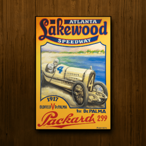 Robert Carter (b. 1938), Lakewood Speedway, 2021, Original Oil on Canvas, 48" x 72"