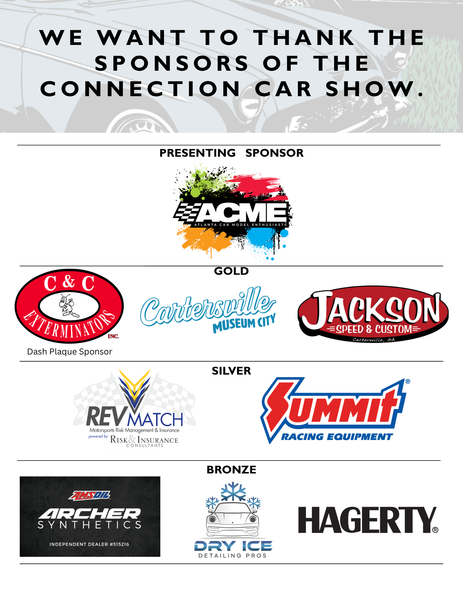 Logos for sponsorship